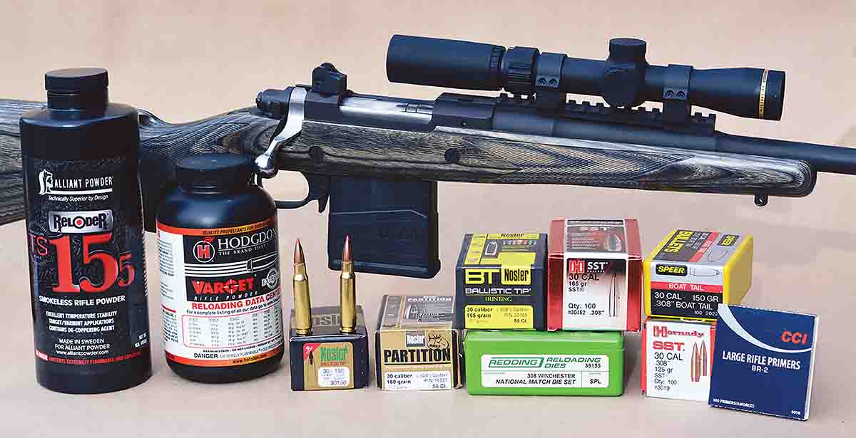 Brian tried an assortment of .308 Winchester handloads in the Ruger Gunsite Scout, which often produced sub-MOA accuracy.